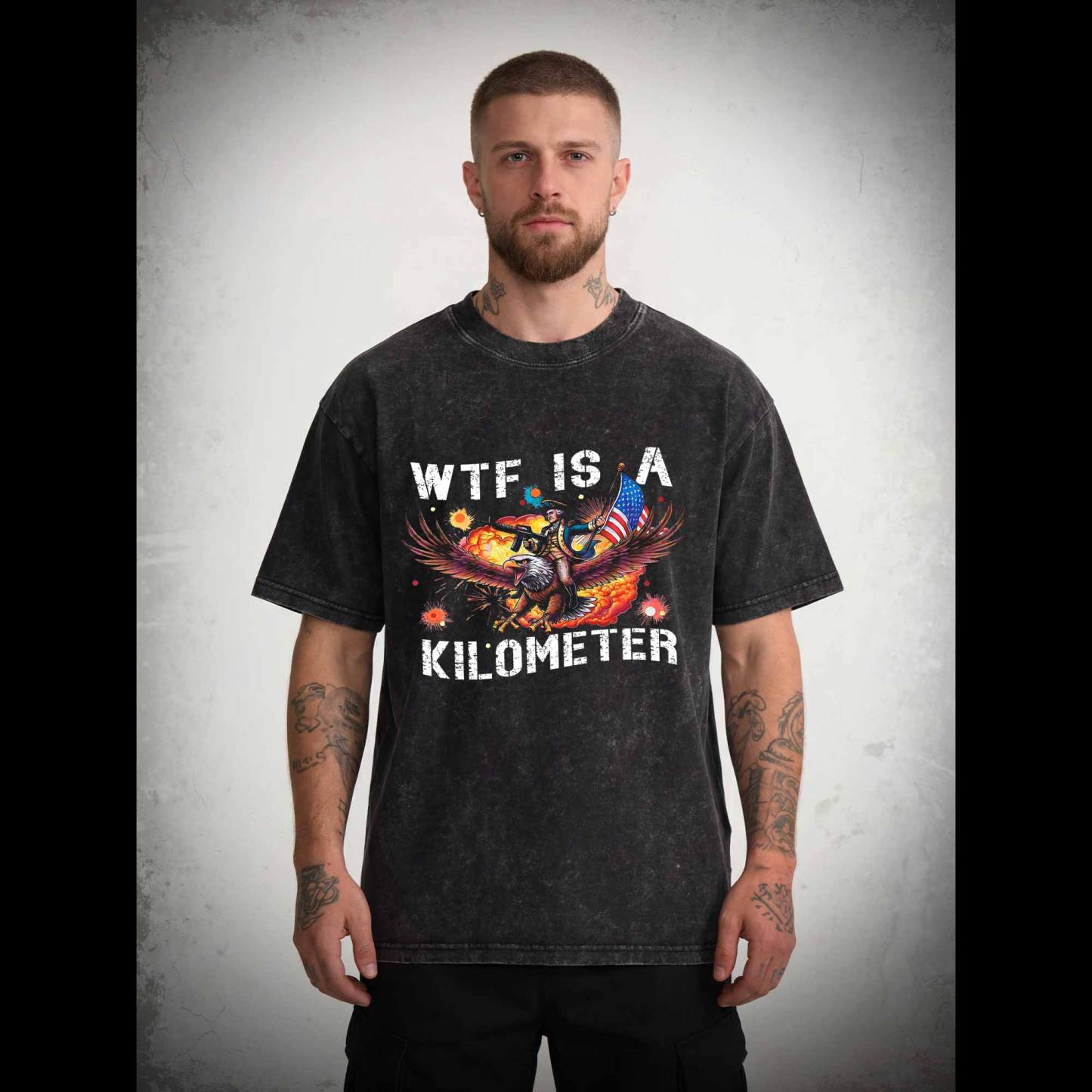 WTF is A Kilometer Washed T-shirt