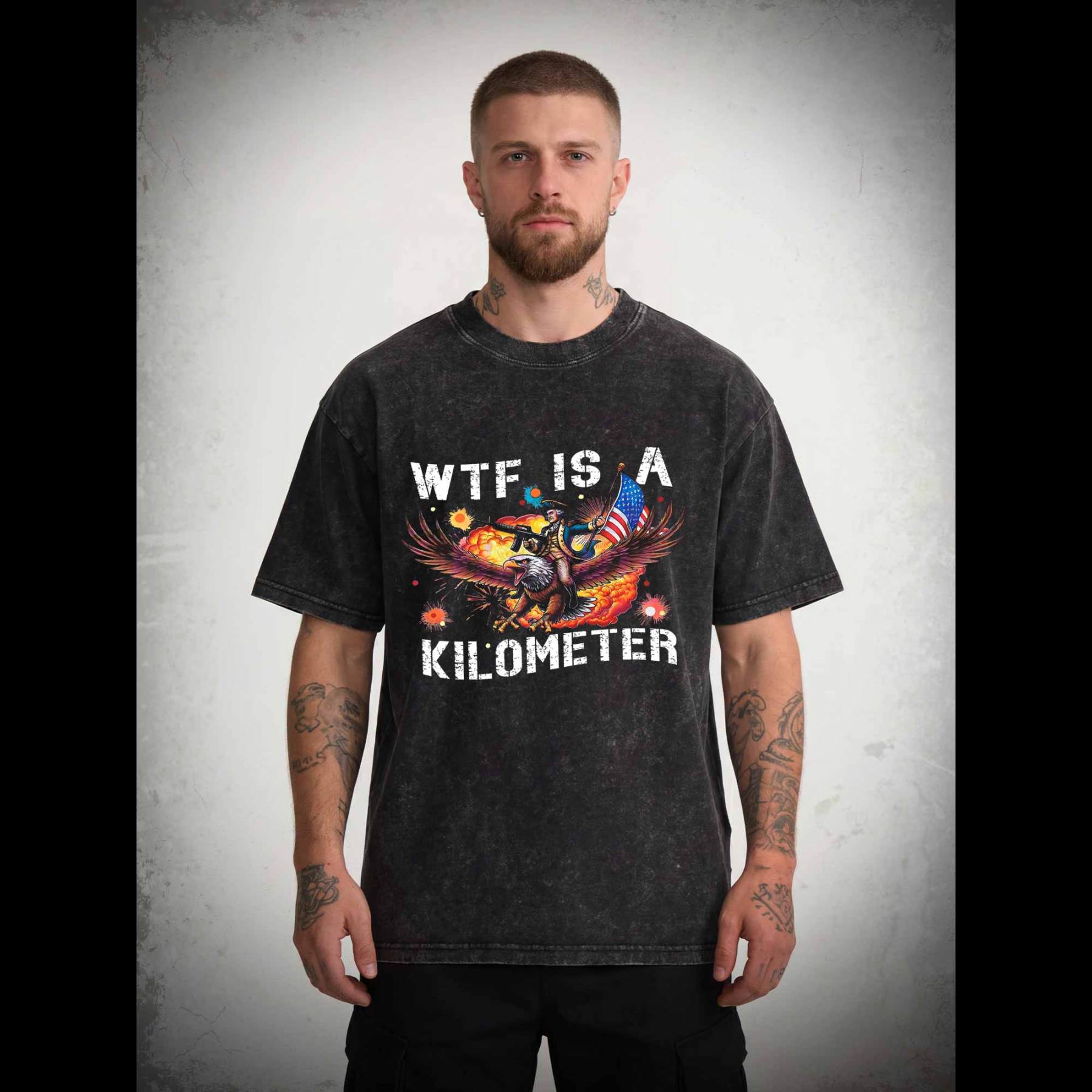 WTF is A Kilometer Washed T-shirt