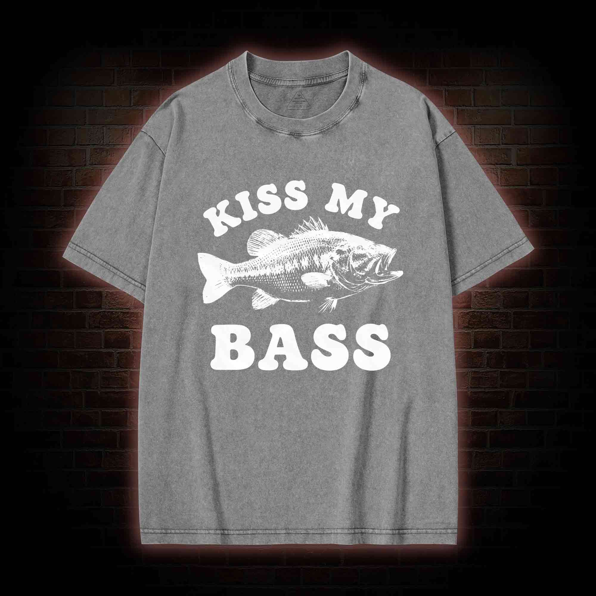 Kiss My Bass Washed T-shirt