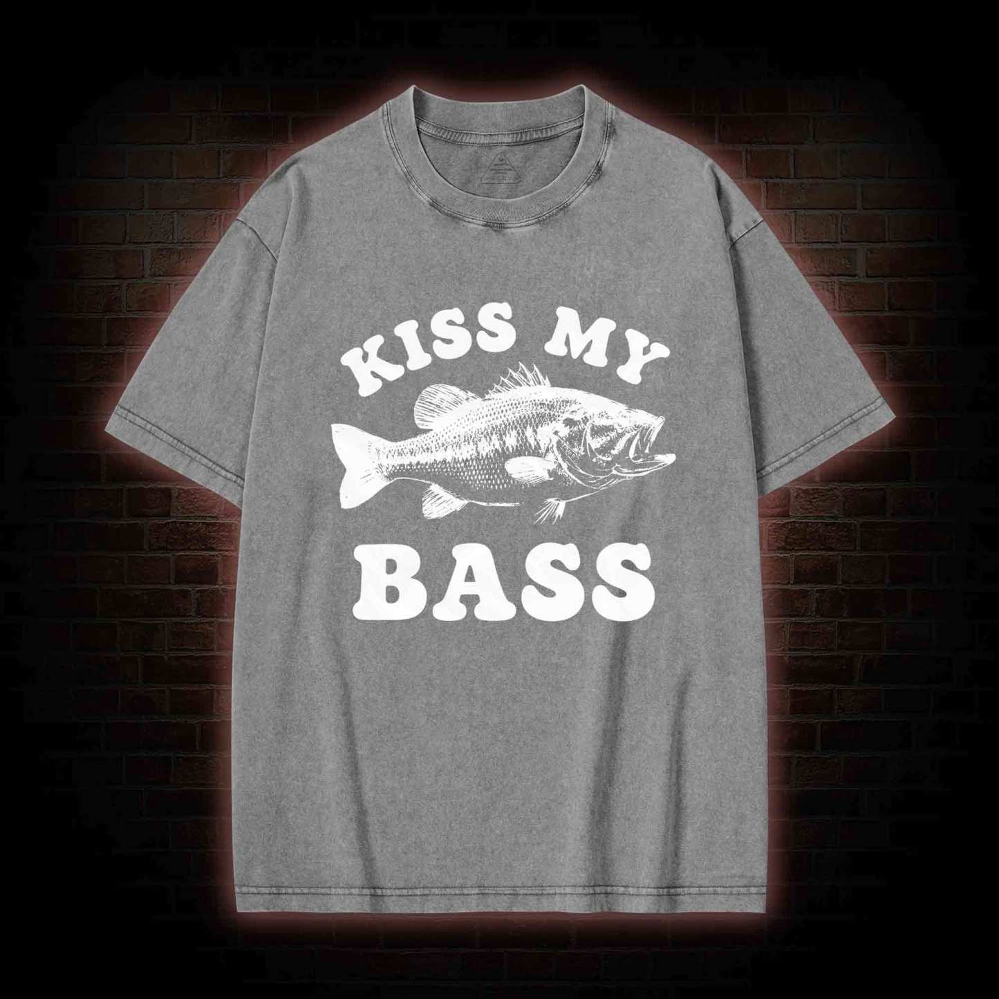 Kiss My Bass Washed T-shirt