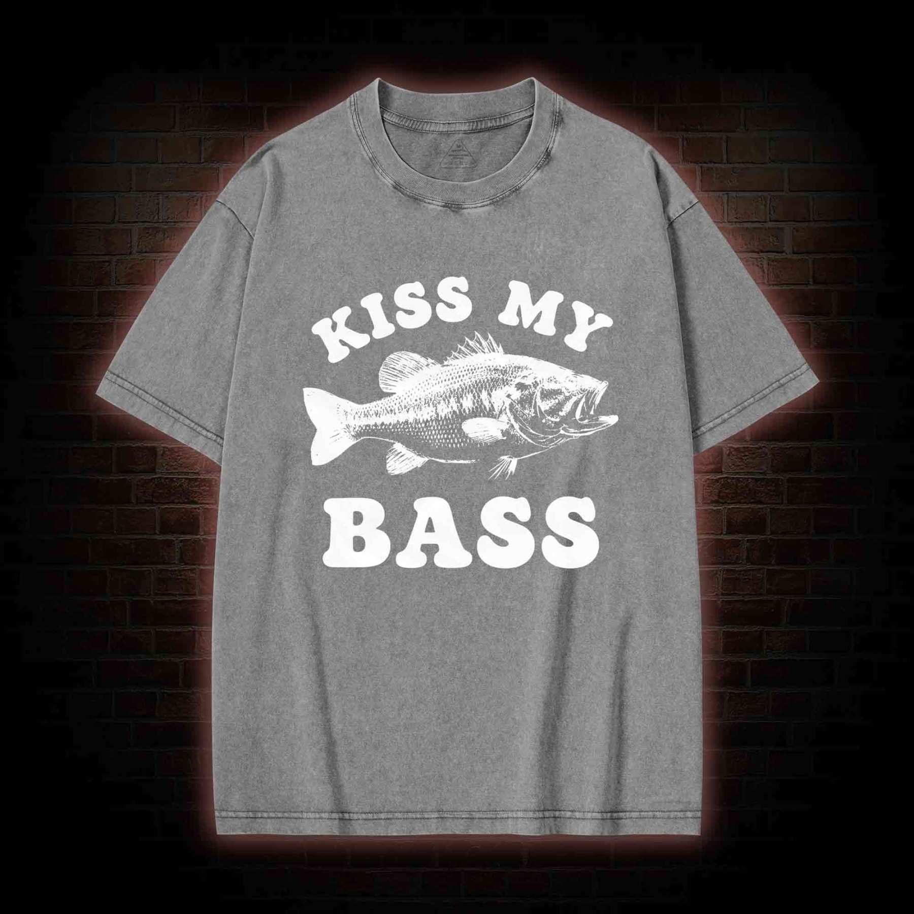 Kiss My Bass Washed T-shirt