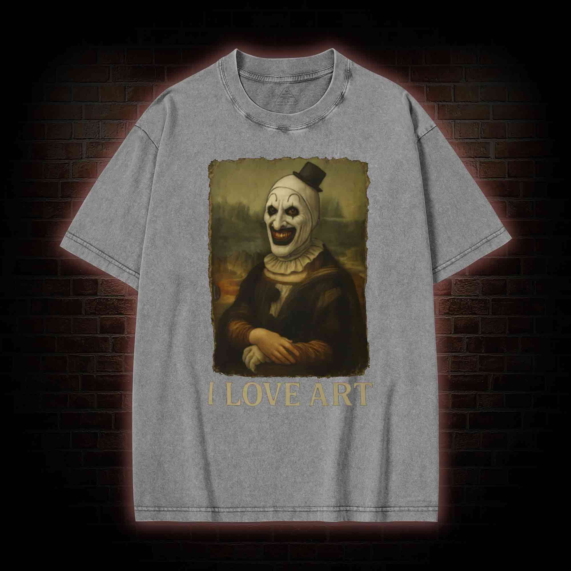 I Love Art Washed T-shirt