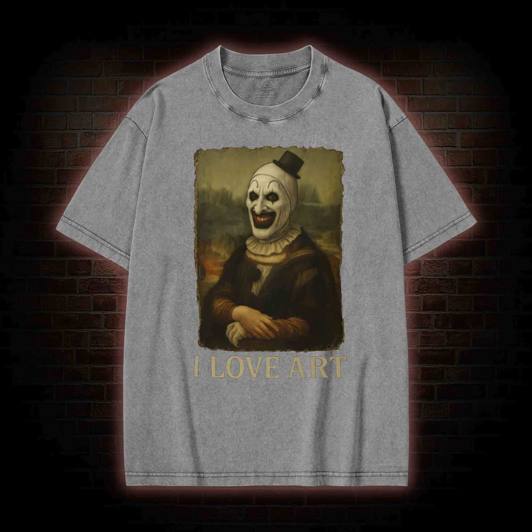 I Love Art Washed T-shirt