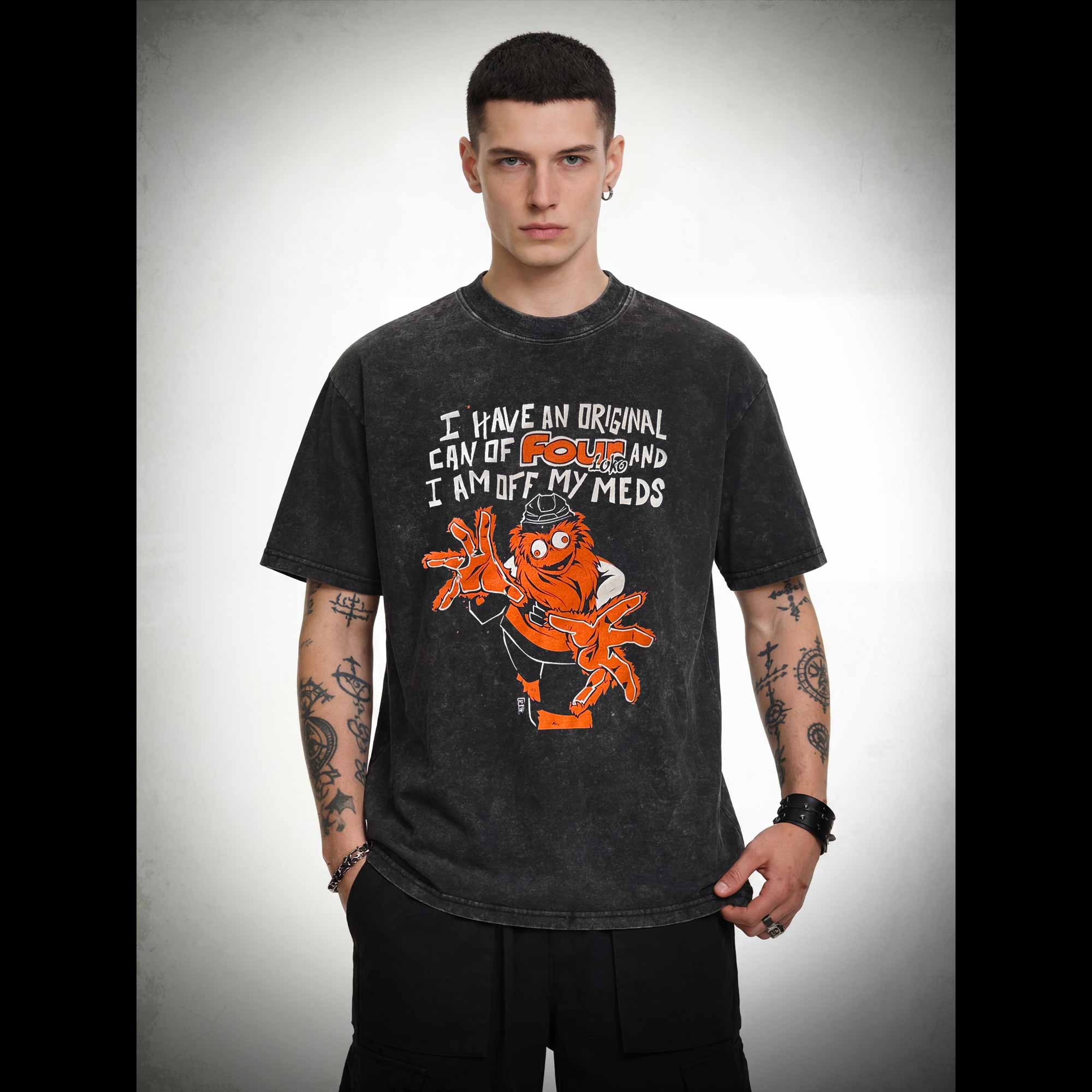Off My Meds Washed T-shirt