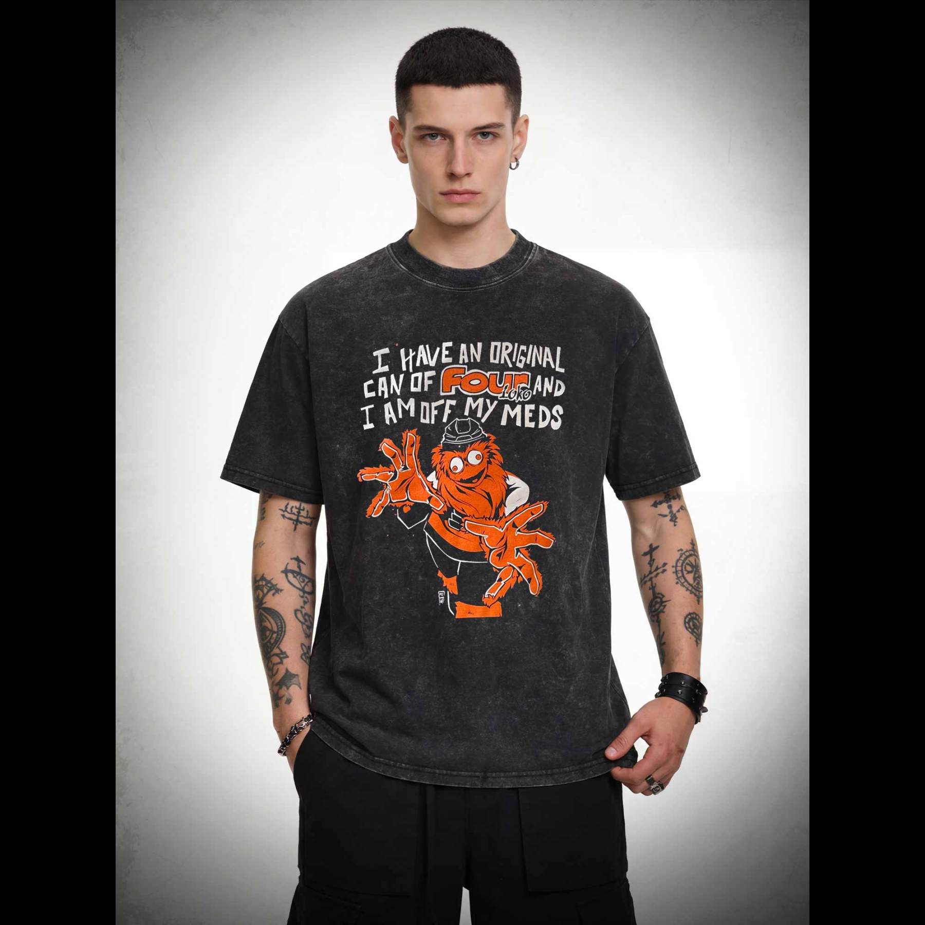 Off My Meds Washed T-shirt