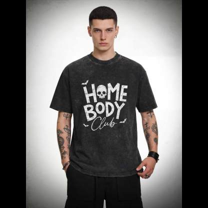 Goth Home Body Club Washed T-shirt