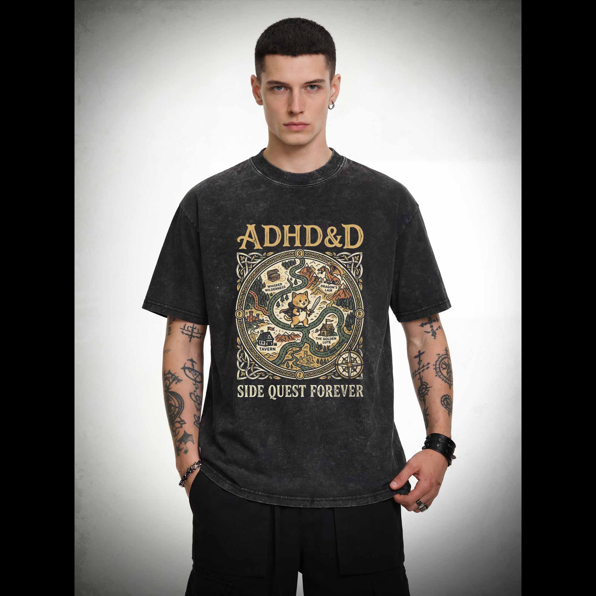 ADHD&D Washed T-shirt