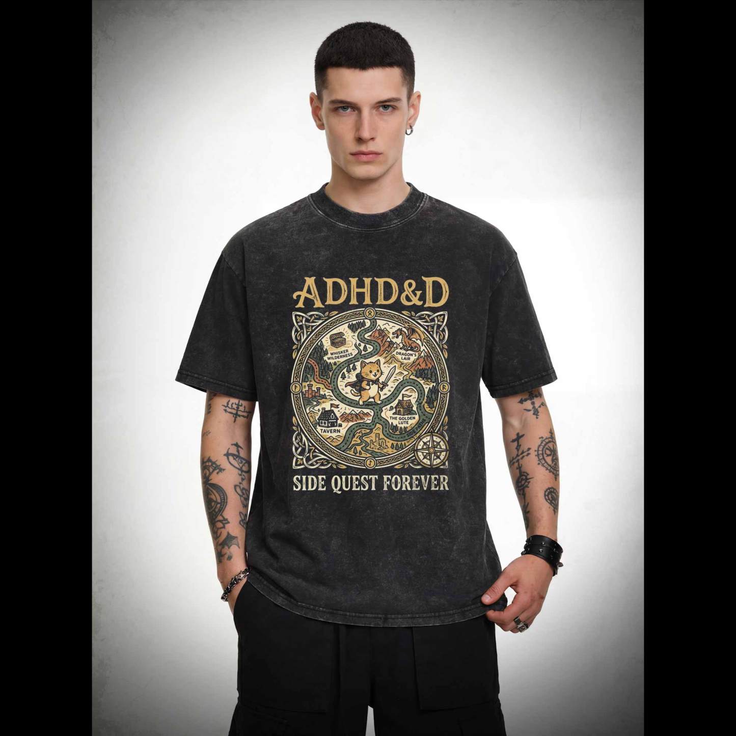 ADHD&D Washed T-shirt