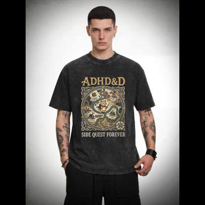 ADHD&D Washed T-shirt