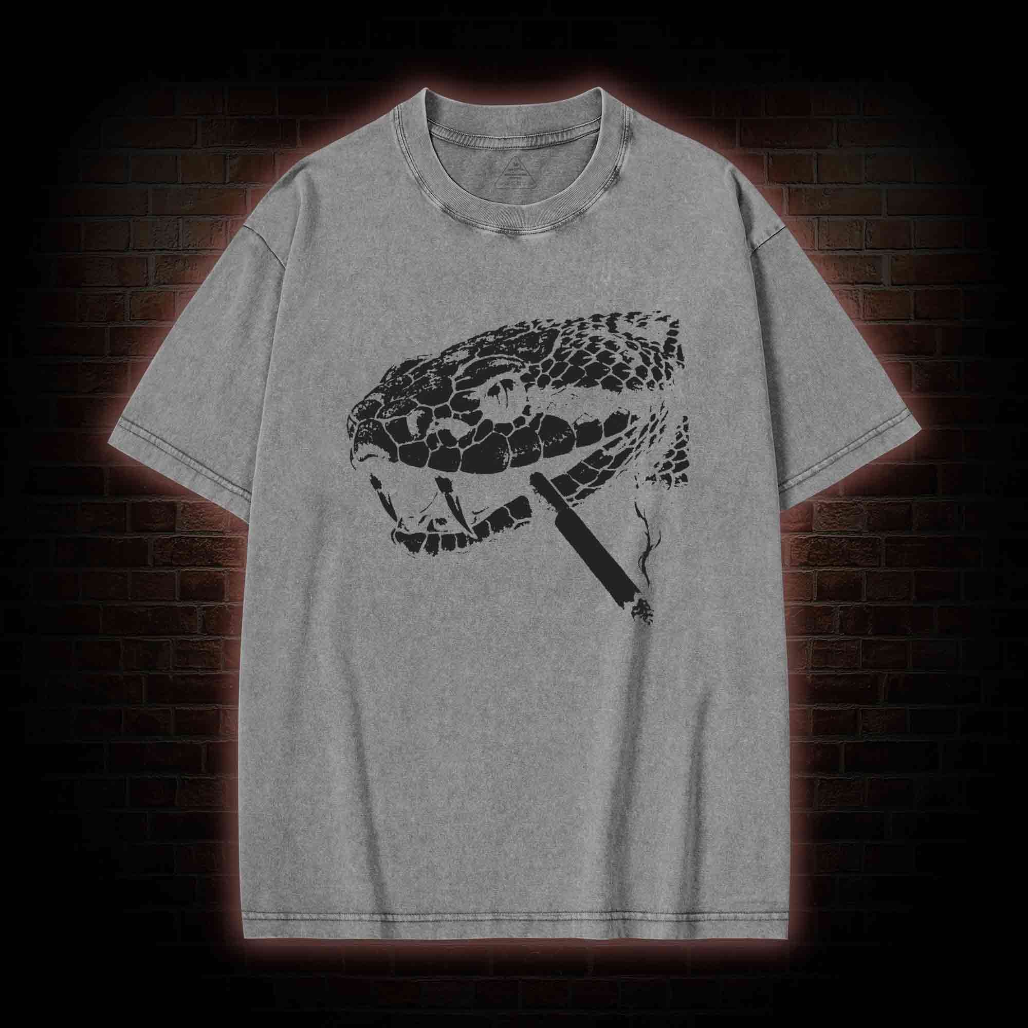 Snake Smoke Washed T-shirt