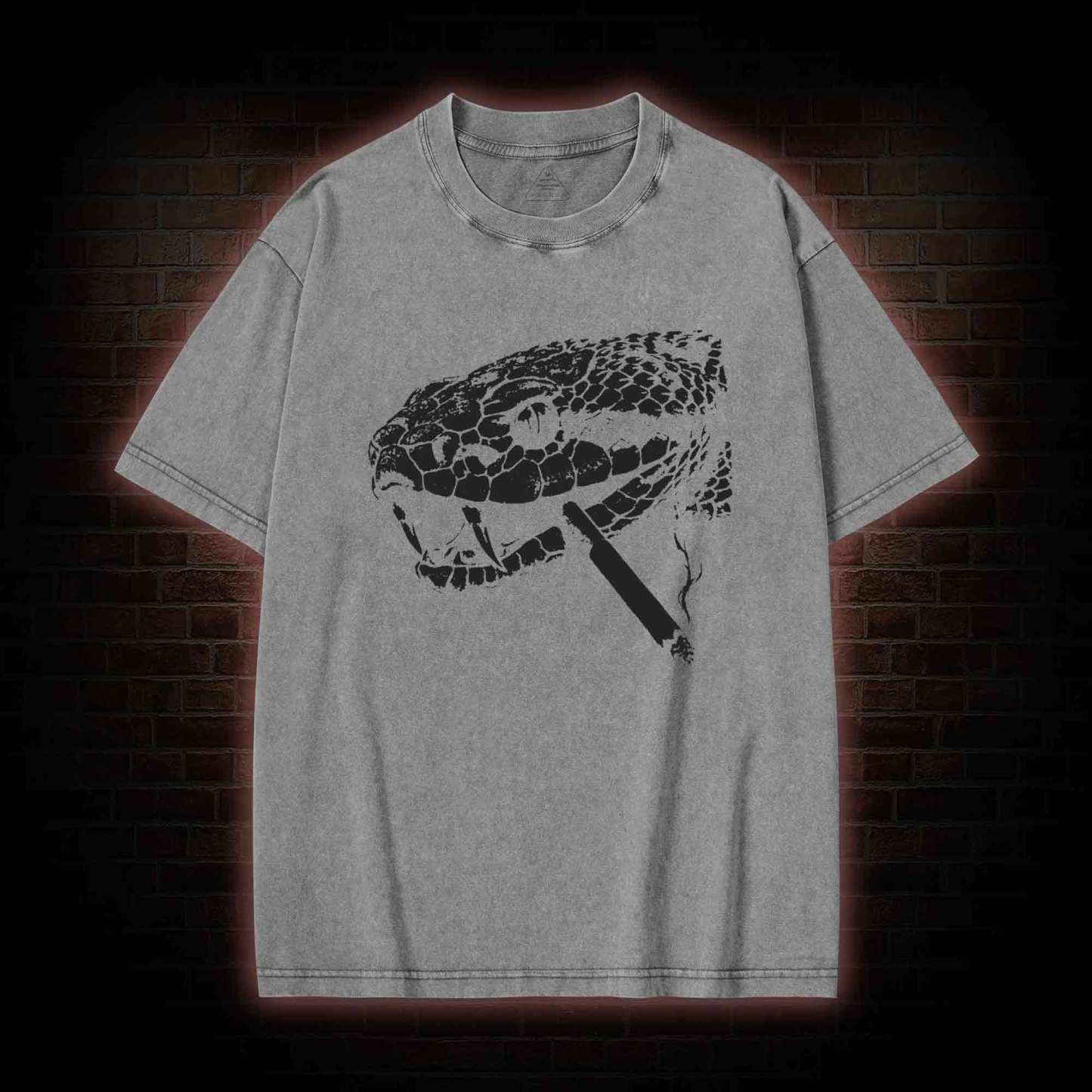 Snake Smoke Washed T-shirt