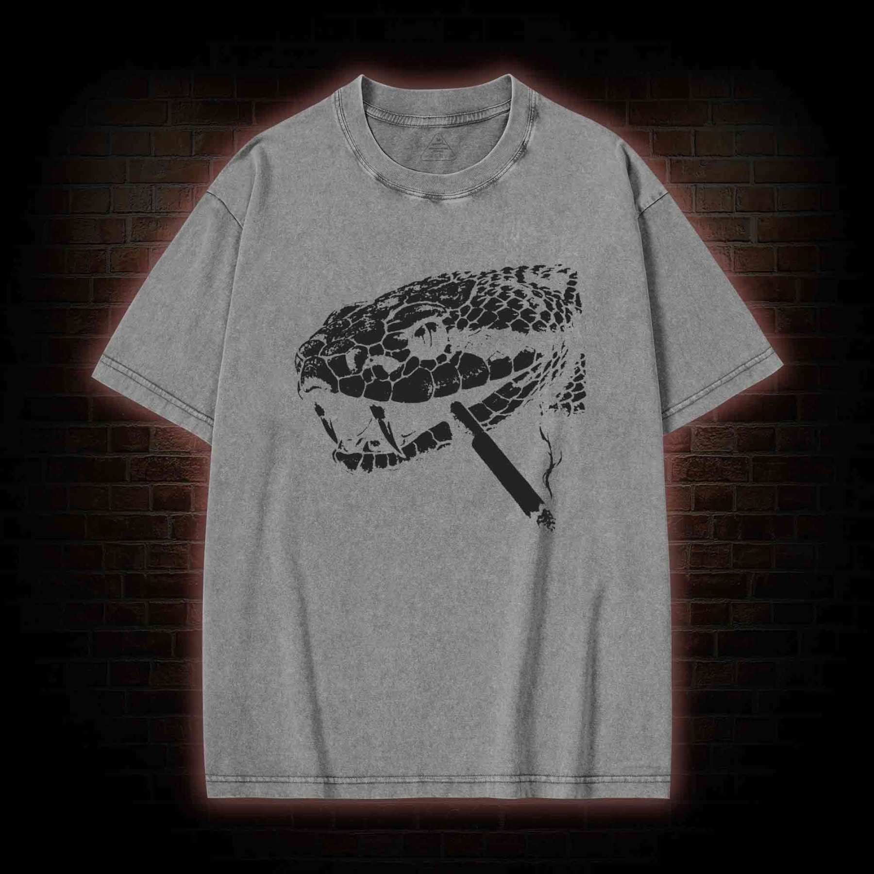 Snake Smoke Washed T-shirt