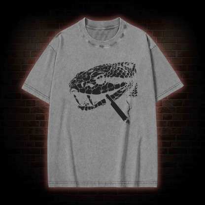 Snake Smoke Washed T-shirt