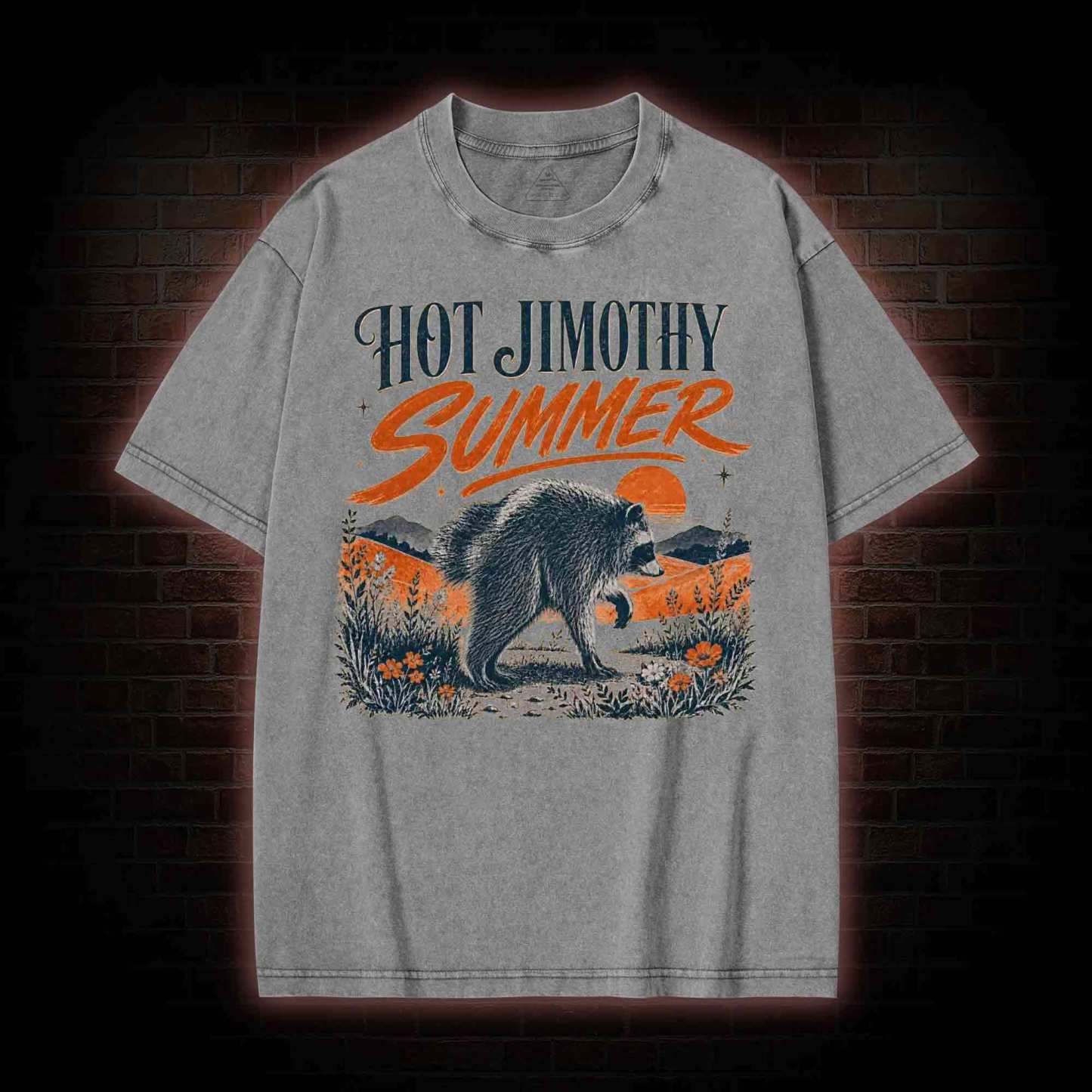 Hot Jimothy Summer Washed T-shirt