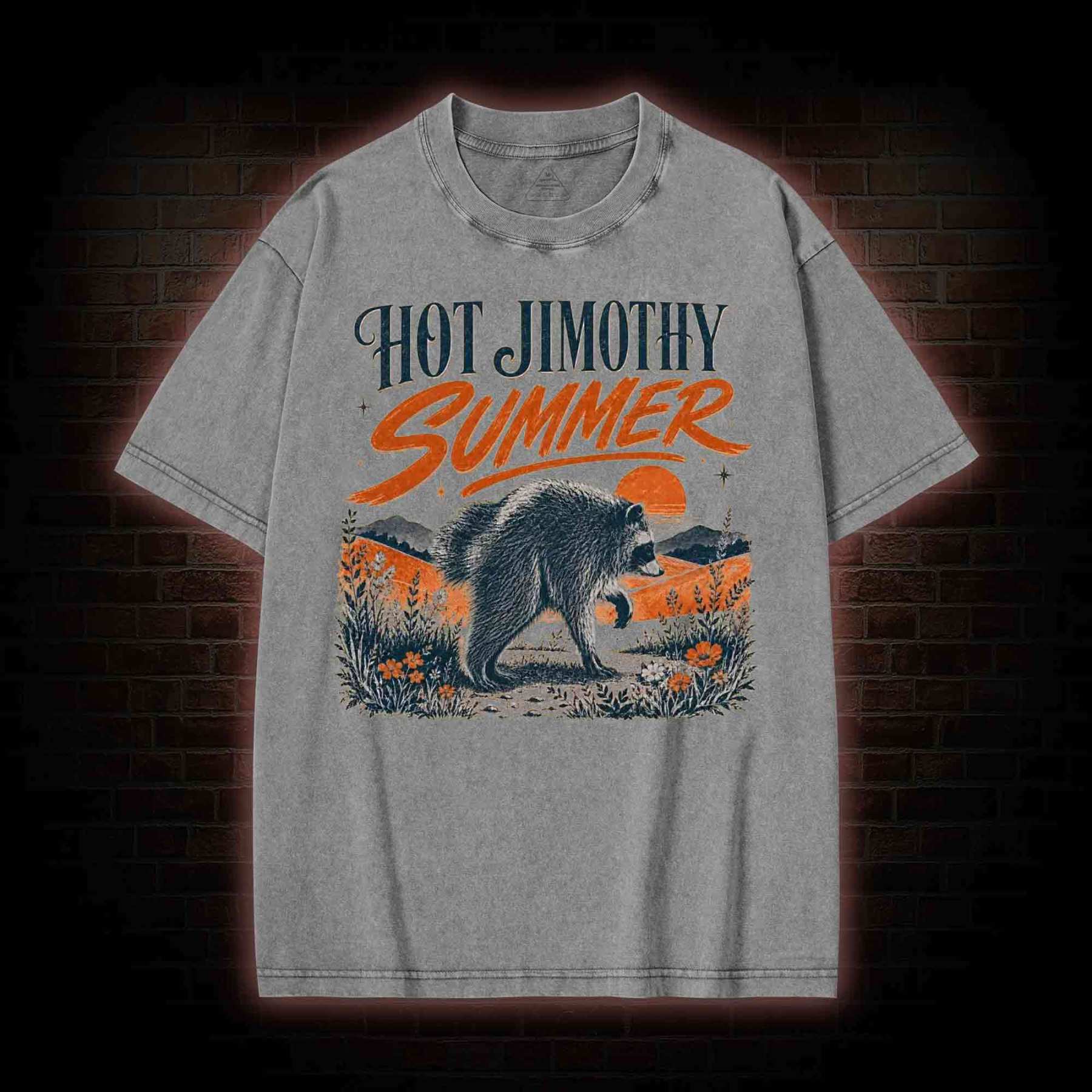 Hot Jimothy Summer Washed T-shirt