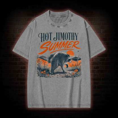 Hot Jimothy Summer Washed T-shirt
