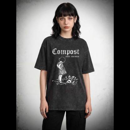 Compost Your Enemies Washed T-shirt