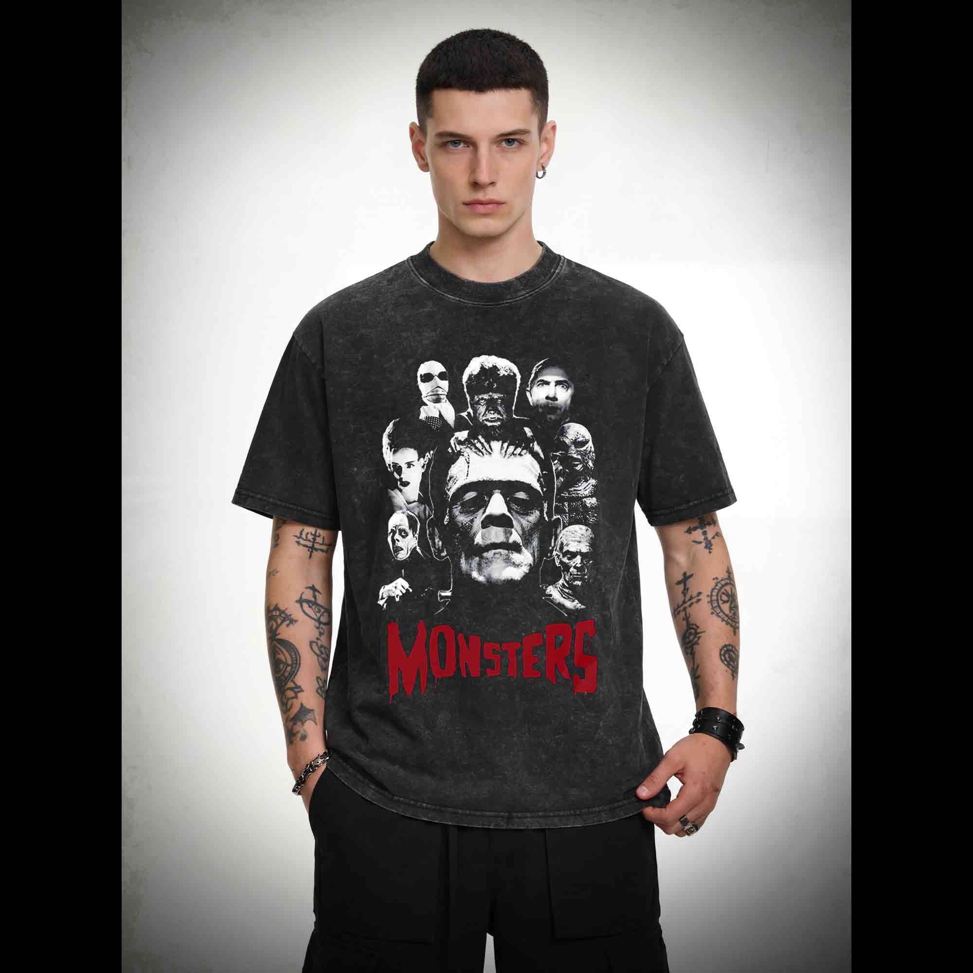 Monsters Washed T-shirt