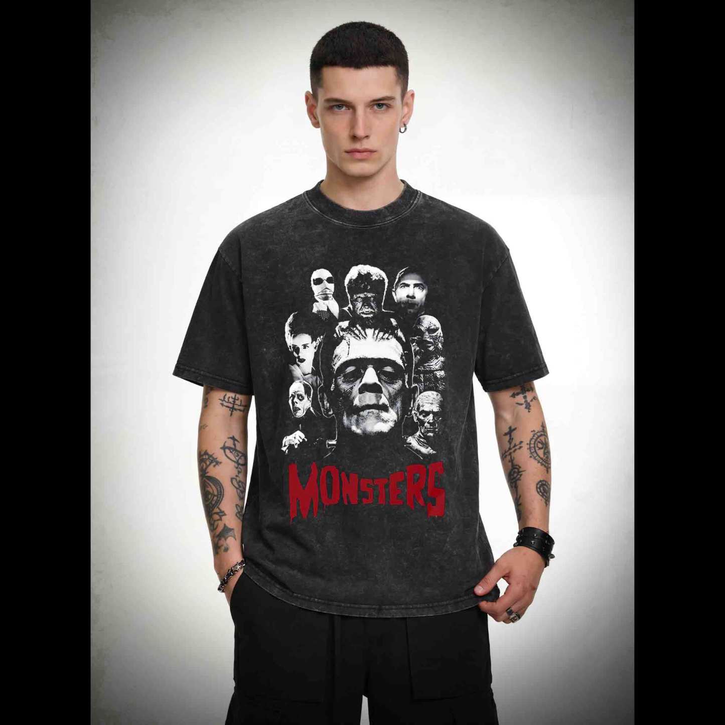 Monsters Washed T-shirt