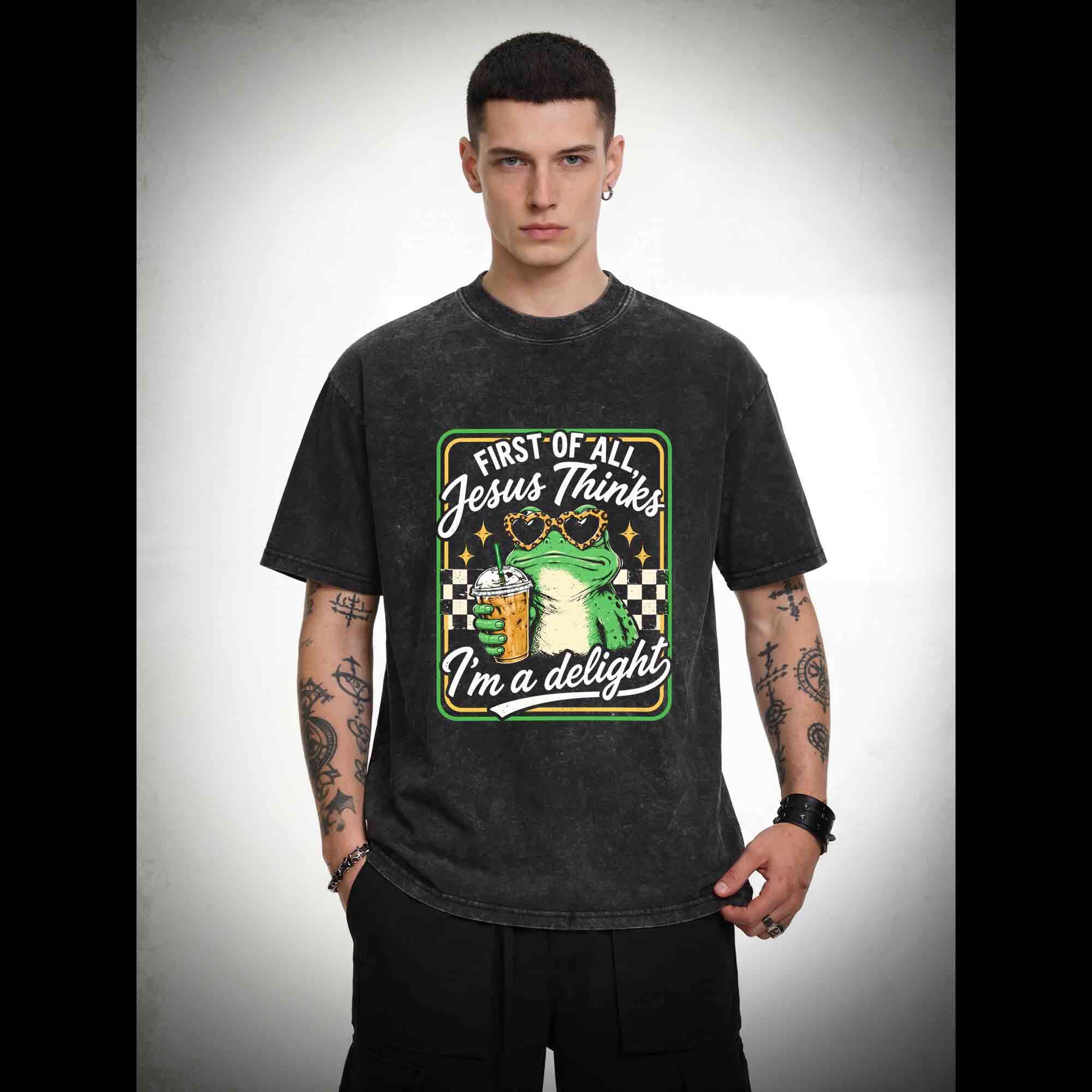 Jesus Thinks I'm a Delight Washed T-shirt