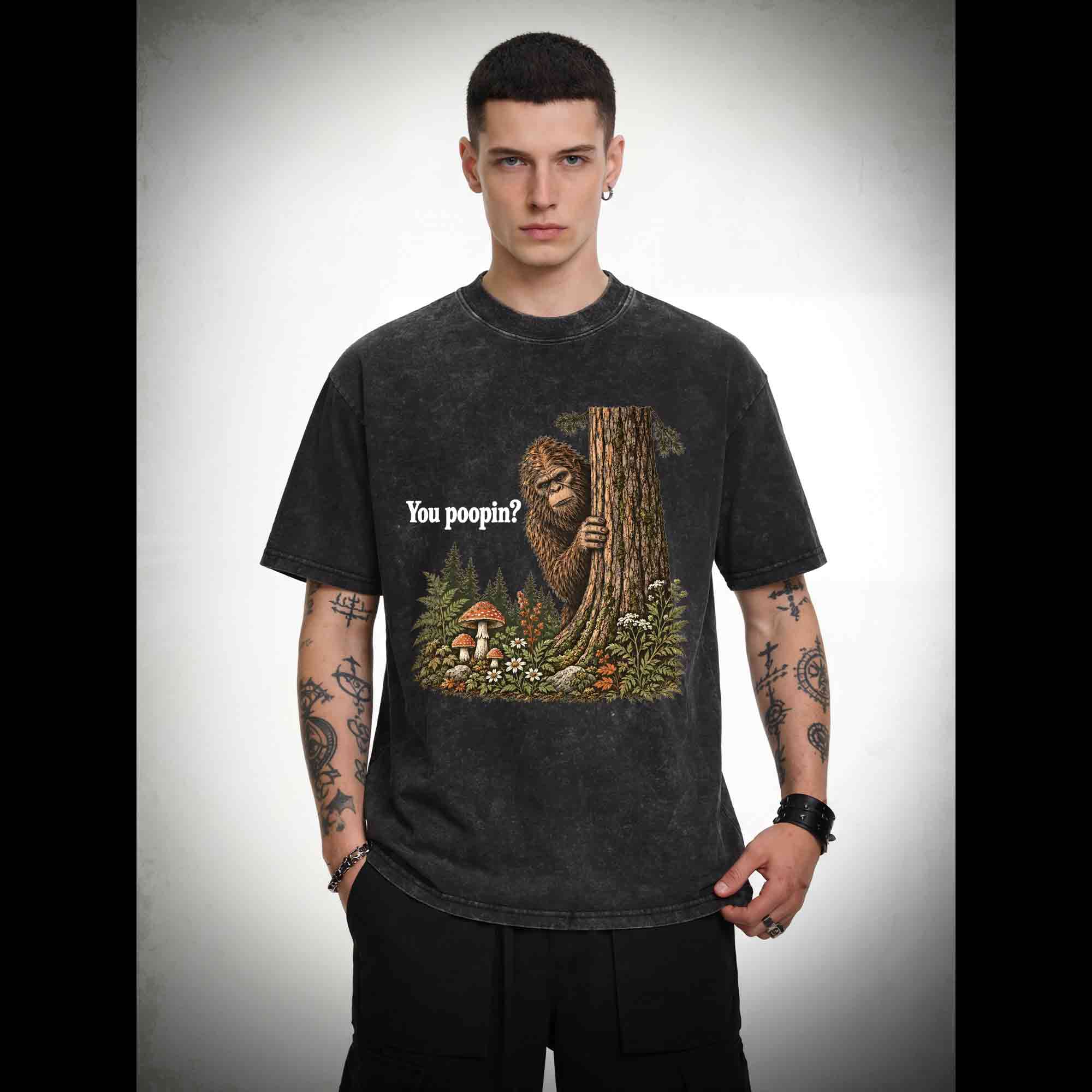 You Poopin Washed T-shirt