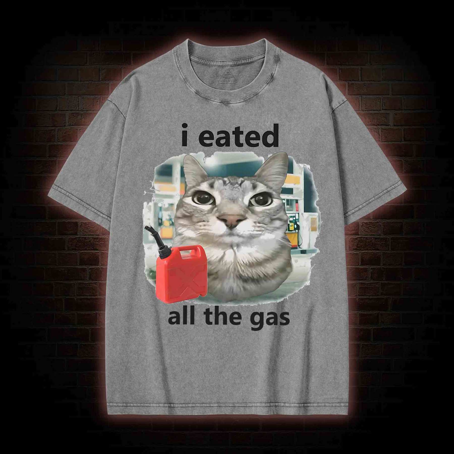 I Eated All the Gas Washed T-shirt