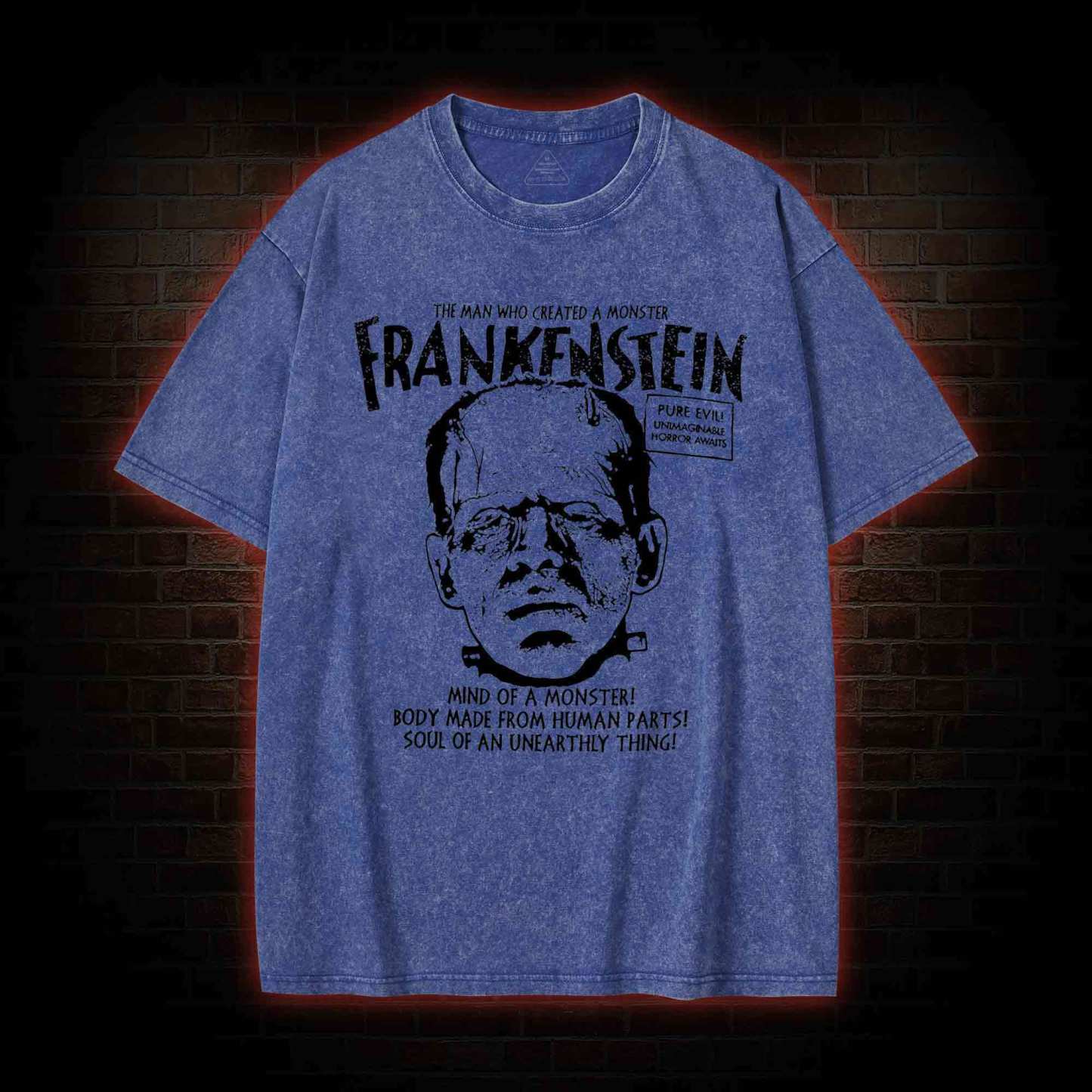 The Man Who Create a Monster Washed T-shirt