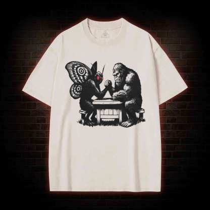 Bigfoot V Mothman Washed T-shirt