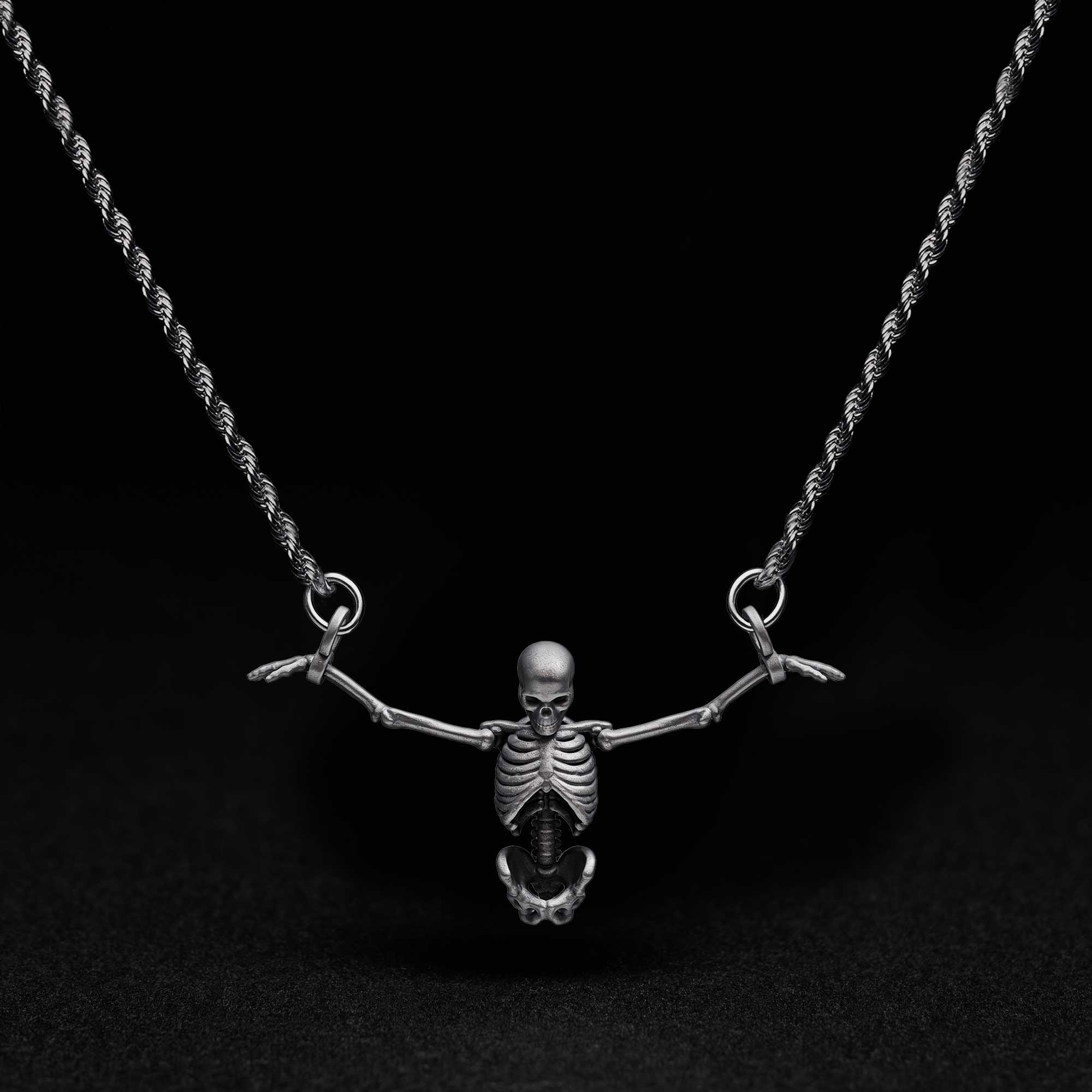 The Prisoner Skeleton Sculptural Necklace