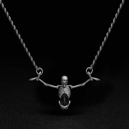 The Prisoner Skeleton Sculptural Necklace