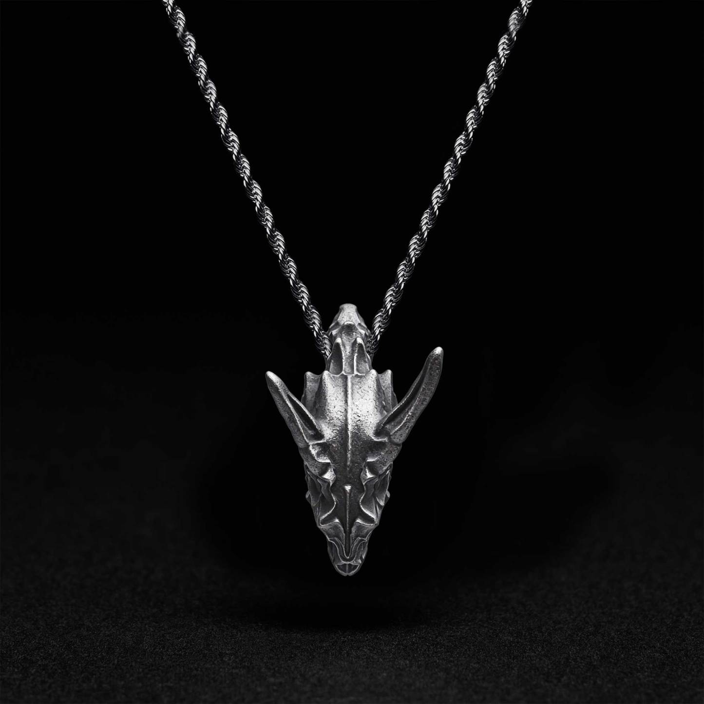 Viking Dragon Sculptural Necklace