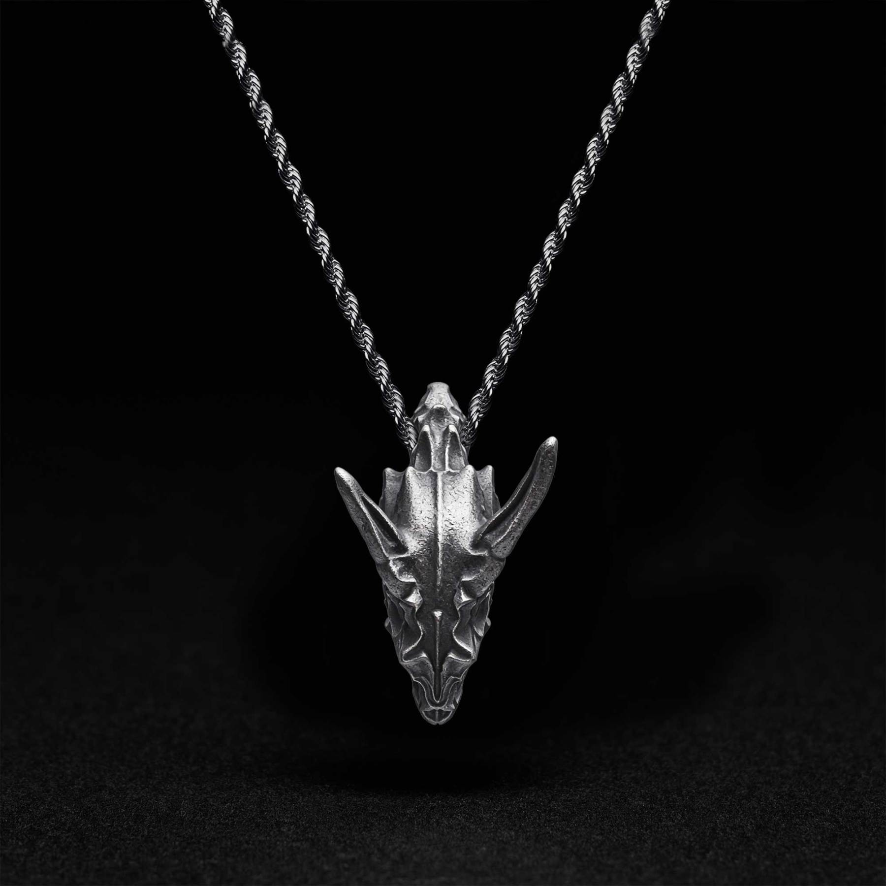 Viking Dragon Sculptural Necklace