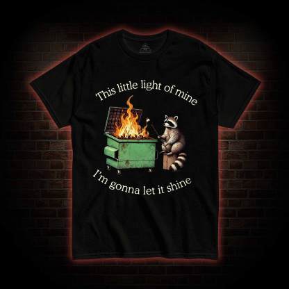 Dumpster Fire Raccoon T-shirt