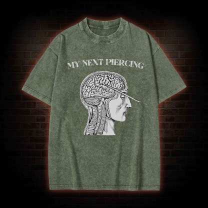 My Next Piercing Washed T-shirt