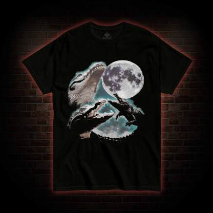 Three Alligator Moon T-shirt