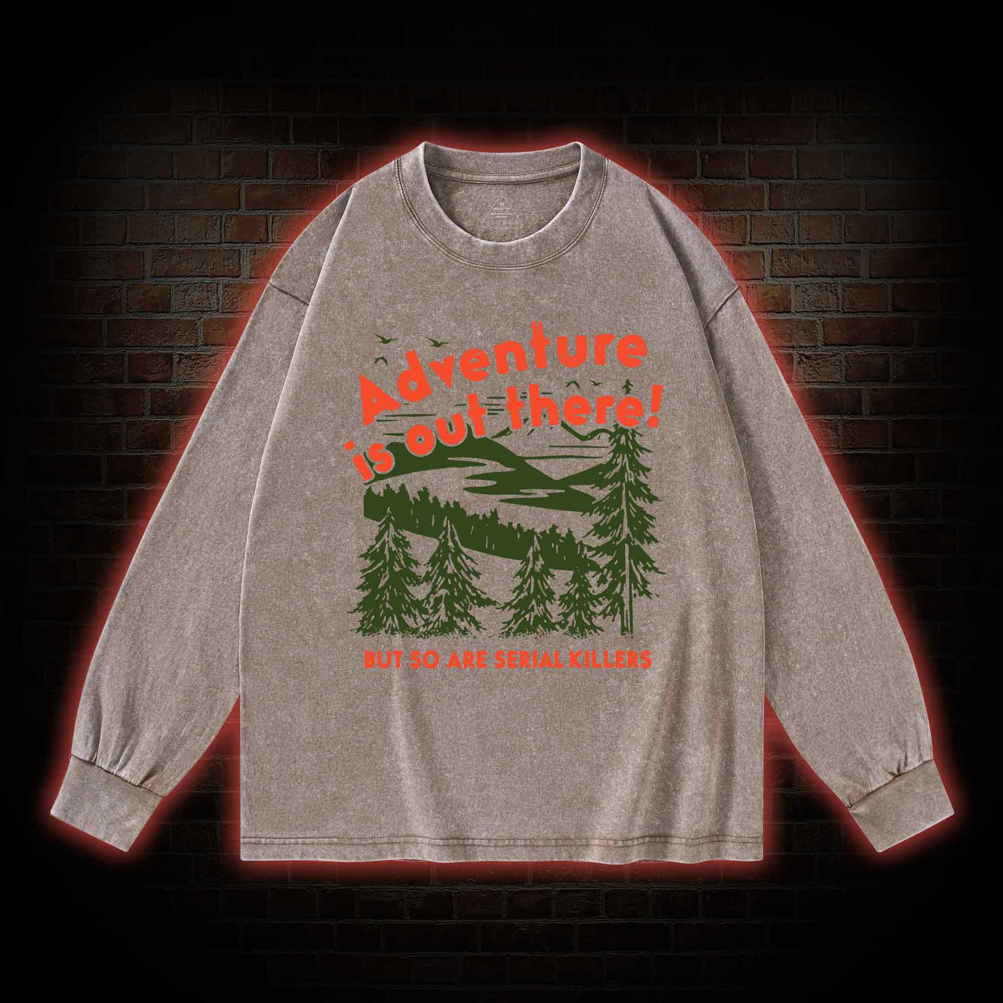 Adventure Is Out There Washed Long-Sleeve T-shirt