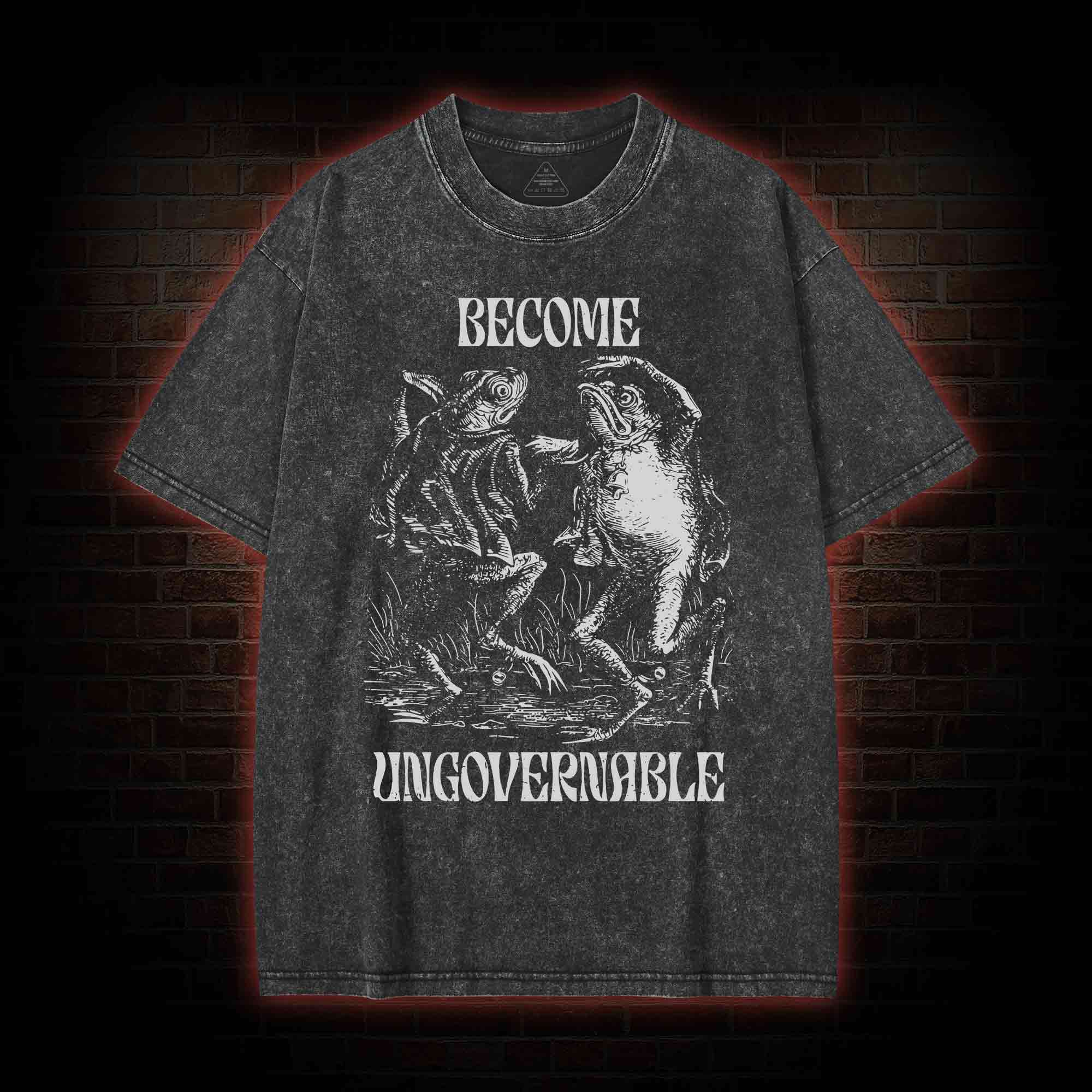 Become Ungovernable Washed T-shirt