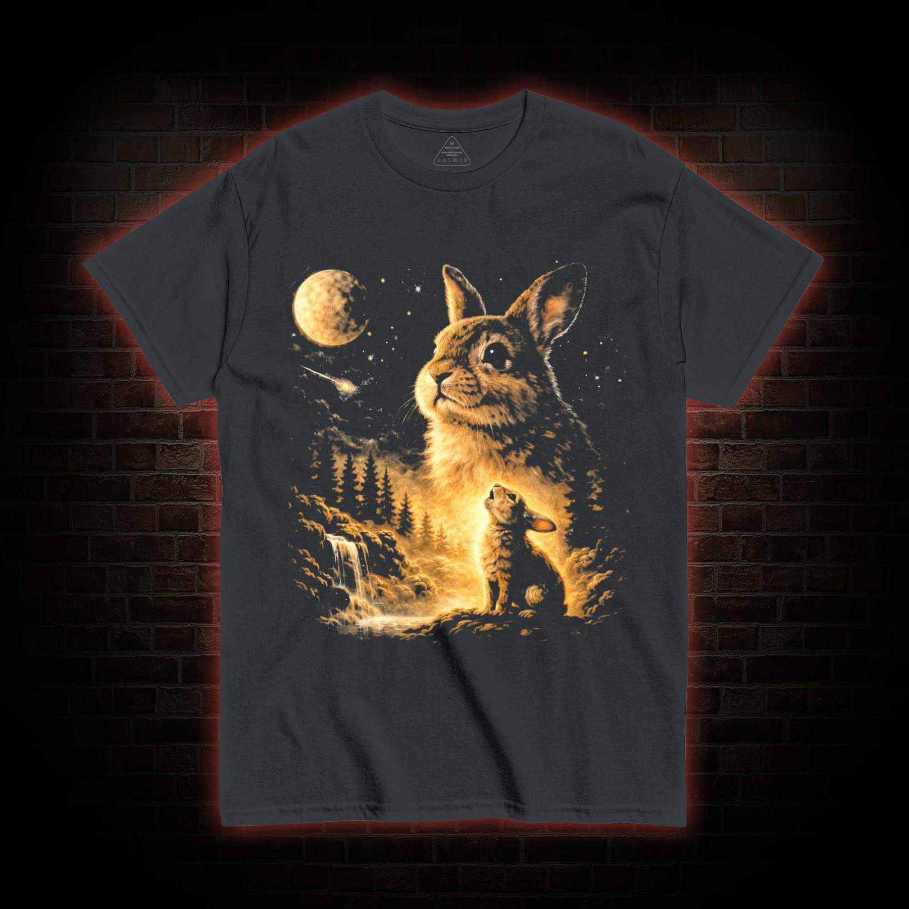 Bunny Howling to the Moon T-shirt