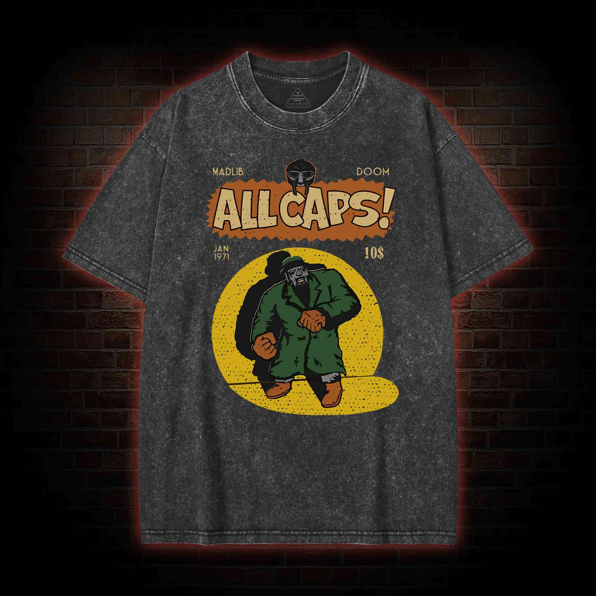 All Caps Vintage Washed T-shirt