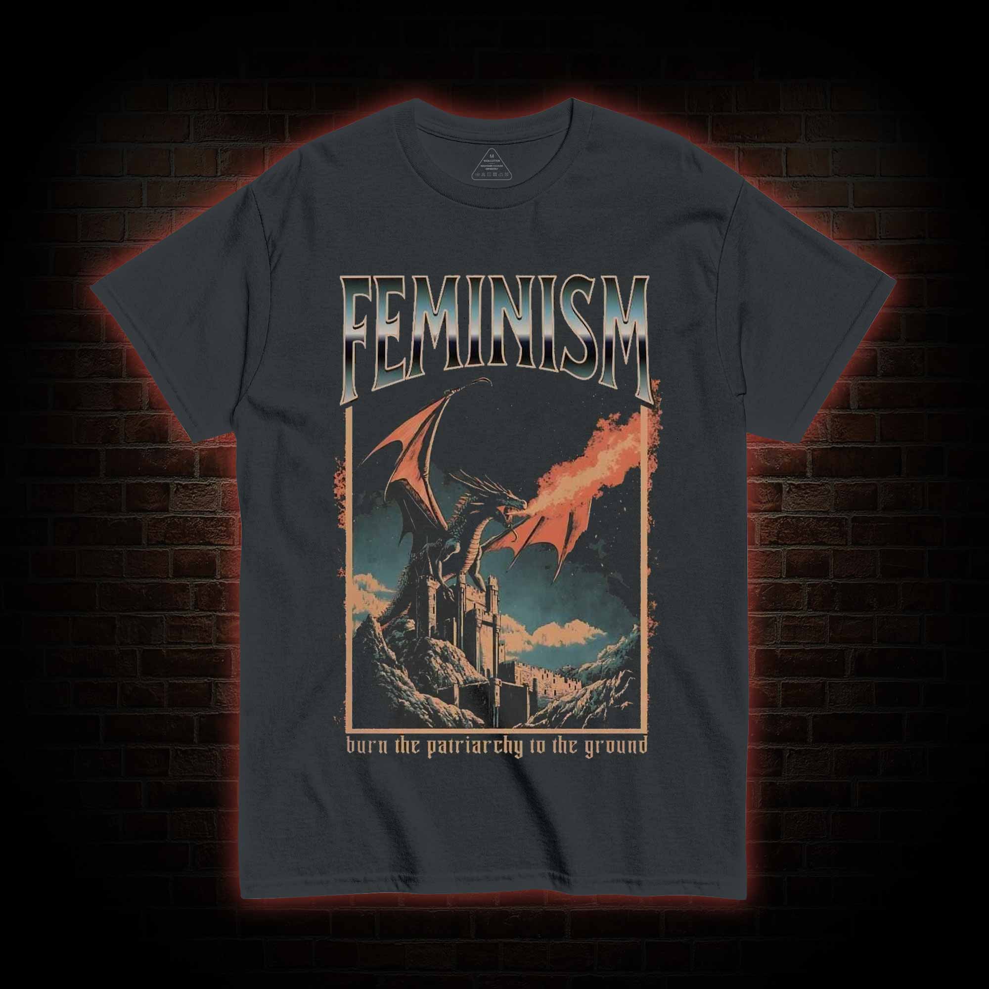 Burn the Patriarchy Dragon T-shirt