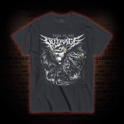This is an Outrage T-shirt