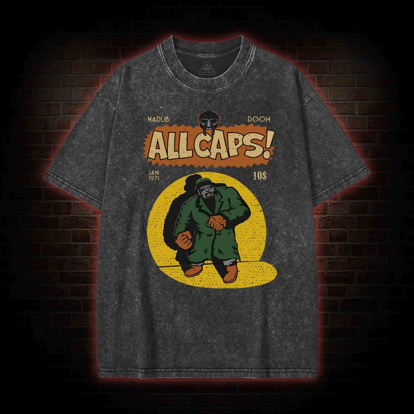 All Caps Vintage Washed T-shirt