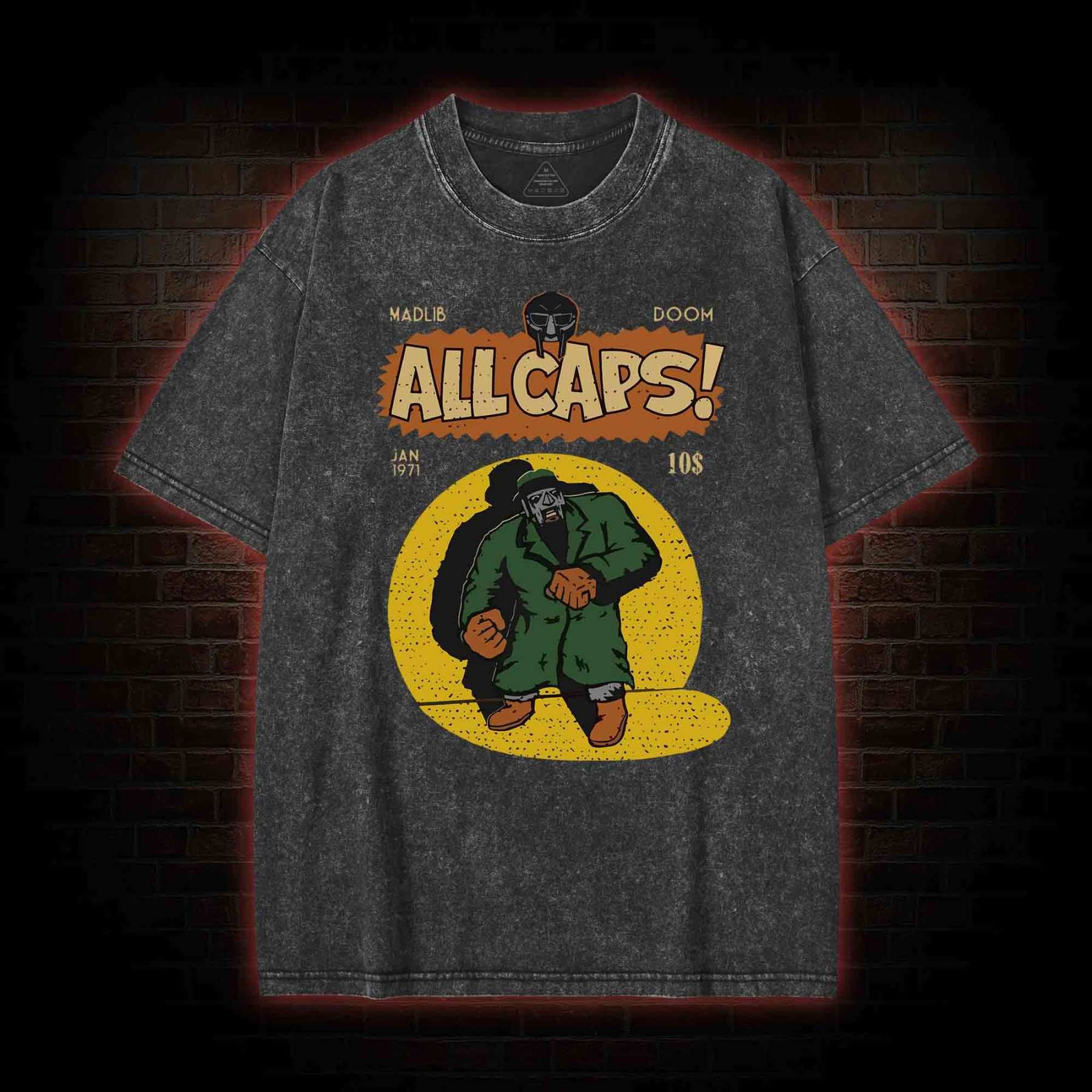 All Caps Vintage Washed T-shirt