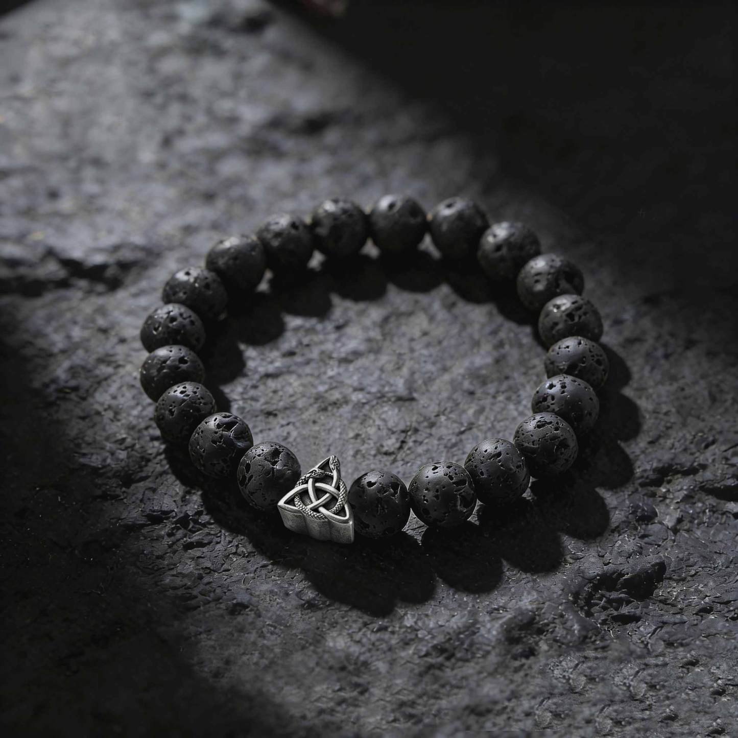 Viking Celtic Knot Snake Beaded Bracelet