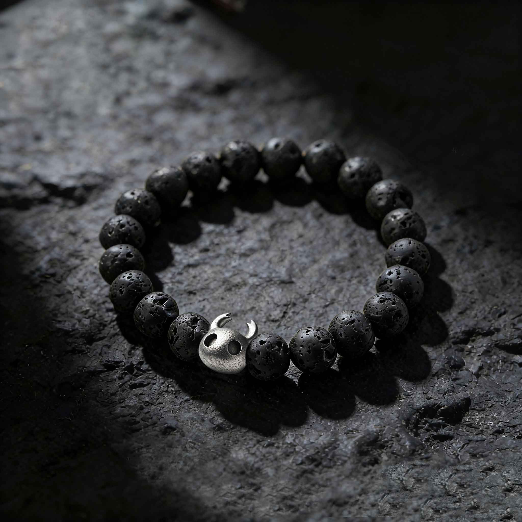 Bug knight Lava Stone Beaded Bracelet