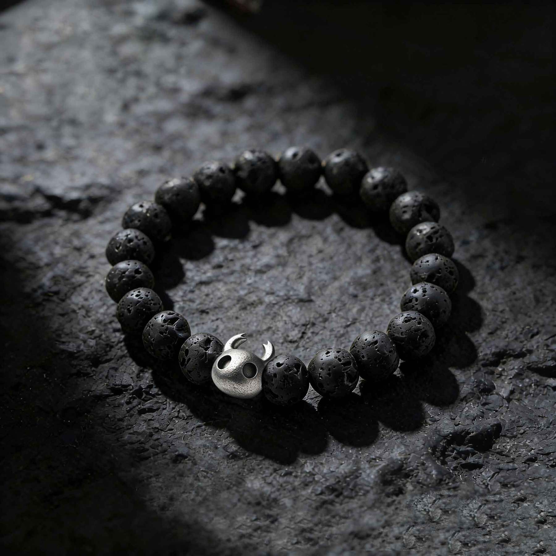 Bug knight Lava Stone Beaded Bracelet