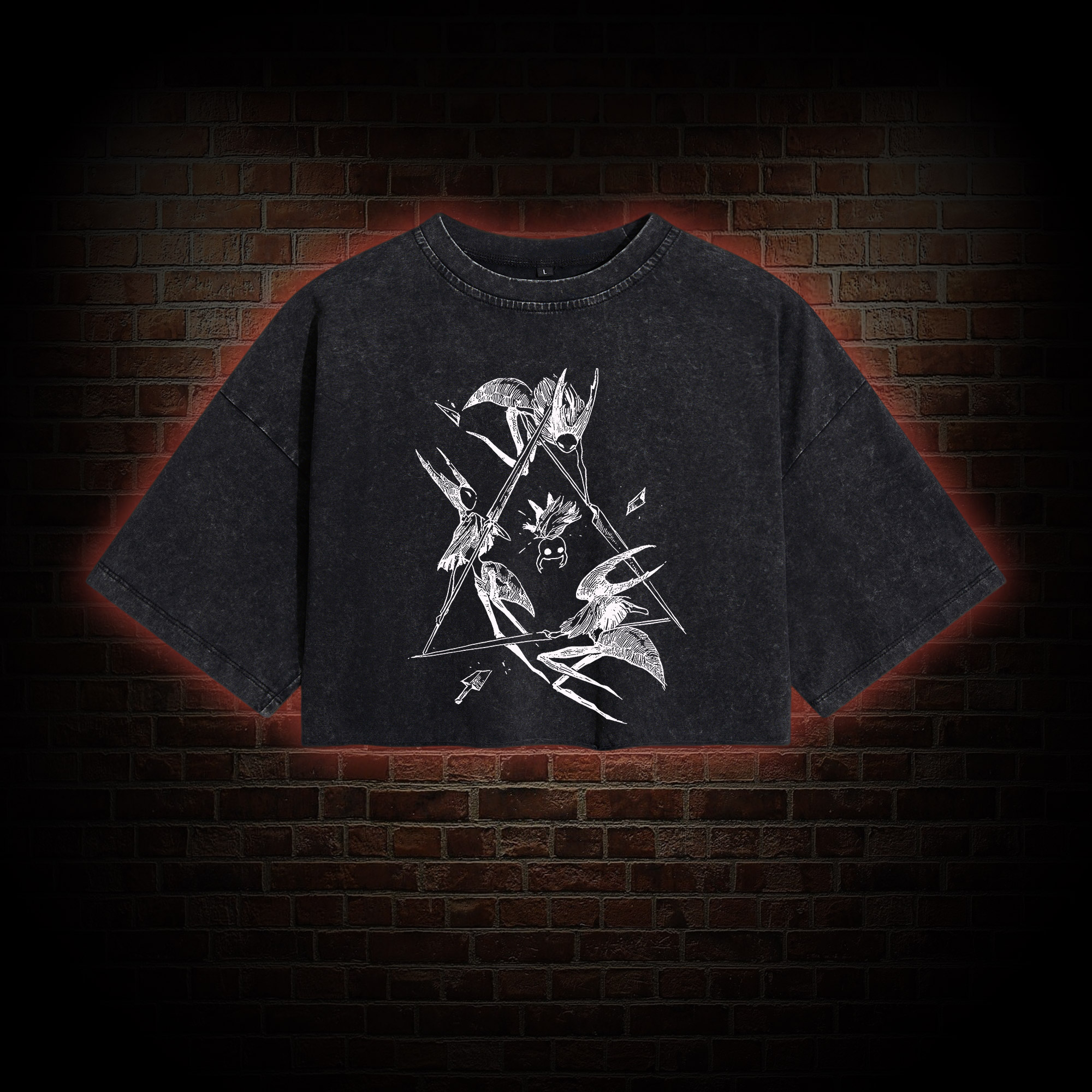 No Cost Too Great Washed Cropped T-shirts