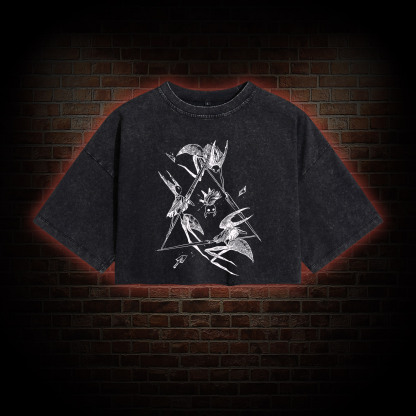 No Cost Too Great Washed Cropped T-shirts