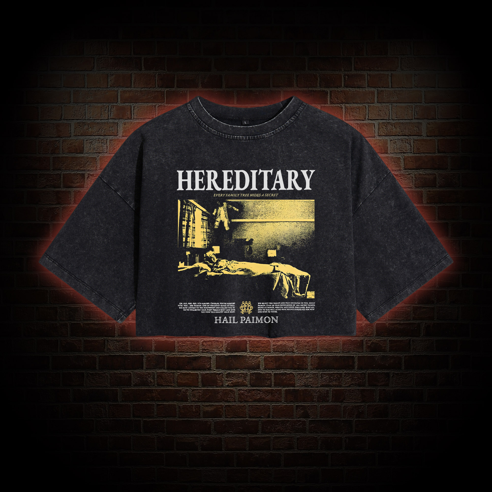 Every Family Tree Hides A Secret Washed Cropped T-shirts