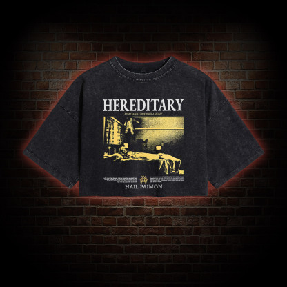 Every Family Tree Hides A Secret Washed Cropped T-shirts